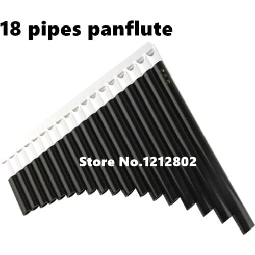 Pan Flute 18 Pipes ABS Wind Instrument Panpipe C Key Flauta Handmade Panflute Flauta Folk Musical Instruments 18 Pipes Panflute