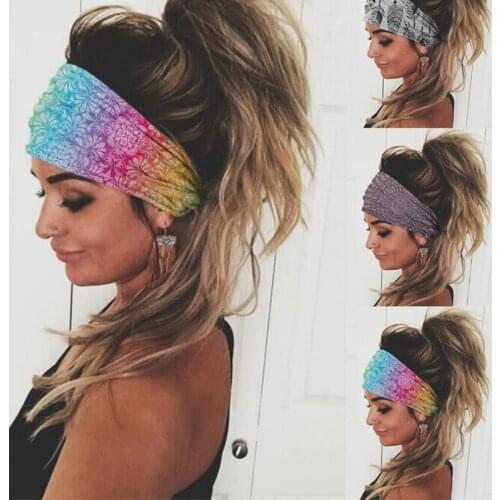 Print Stretch Cotton Headband For Woman Elastic Headwear Turban Head Scarf Women Bandage Head Wrap New Hair Accessories