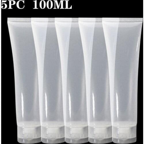 5pc Empty Refillable Bottles Portable Travel Tubes Squeeze Cosmetic Containers Cream Lotion Plastic Bottles 20ml 30ml 50ml#p4
