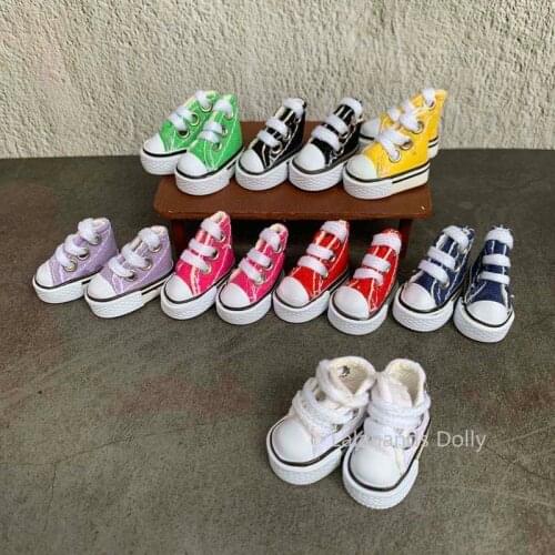 Sale Dollhouse Mini 3.5cm Canvas Small Shoes for Food and Play Dollhouse Accessories