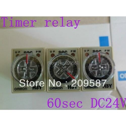 Timer relay H3Y-2 H3Y 250V 5A 60sec 60s DC24V 24VDC