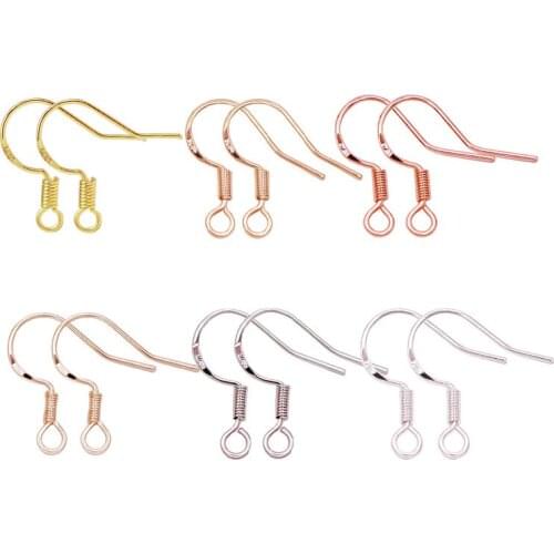 10pcs/lot Earrings Carven 925 Silver Ear Wires Earrings Hook for DIY Jewelry Earrings Making Supplies Accessor JP