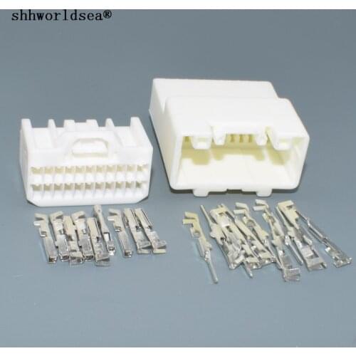 Shhworldsea auto socket 22pin 1.0mm connector male female 7283-5834 7282-5834