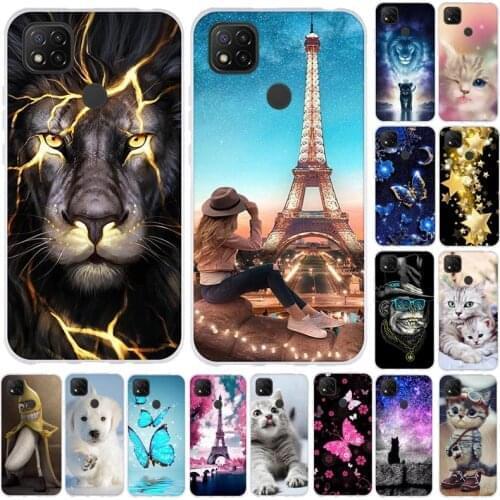 A Silicone Coque For Xiaomi Redmi 9C NFC Case Soft TPU Fundas Phone Cases For Xiaomi Redmi 9C NFC Redmi9C Case Back Cover Shell