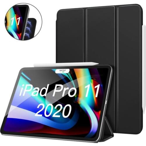 MoKo Magnetic Smart Folio Case For iPad Pro 11 2020 2nd Generation [Support Apple Pencil 2 Charging] Slim Lightweight Shell