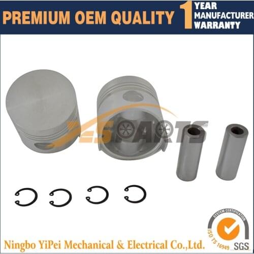 Z750 Engine 2 set Piston + Rings Kit Set STD for Kubota
