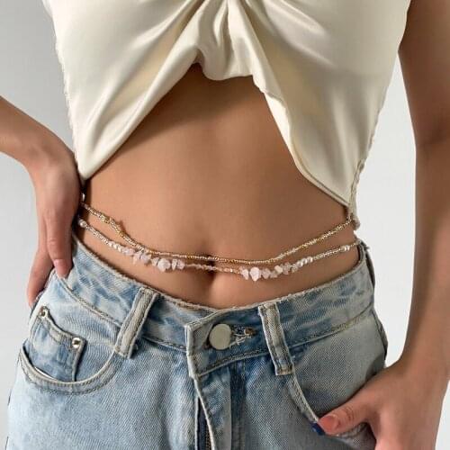 Female Waist Chains Trend Plastic Accessories Simple Personality Goth Punk Party Rave Women Sexy Body Jewelry Belly Chain