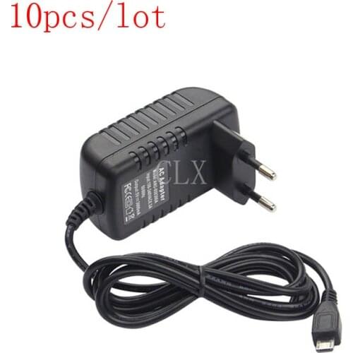 10 Pcs/lot Raspberry Pi 3 Power Adapter 5V 3A DC Power Supply 100V ~ 240 V EU US UK AU Power Charger Micro USB Port for RPI 3