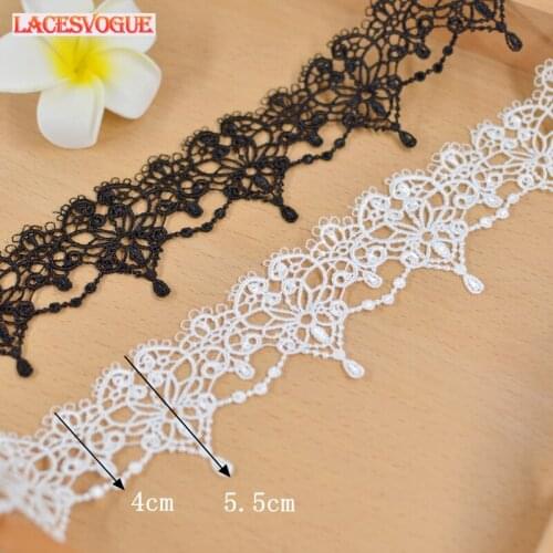 14yards5.5cm Embroidery lace ribbon Necklace material DIY patchwork Dress edge Garment needlework sewing accessories 654