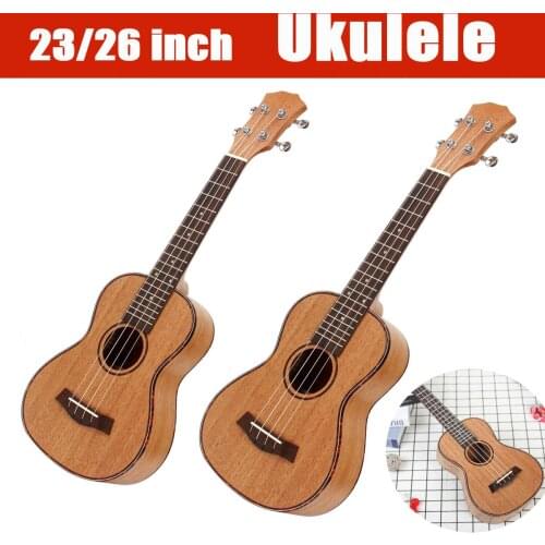 23/26 Inch High Quailty Mahogany Ukulele 4 String Rosewood Fretboard & Bridge Guitar Hawaiian mini guitarra Music Instrument