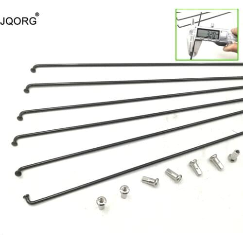 36 Pieces A Lot Diameter 3.2 mm 10G Spokes ED Black Surface 304 Stainless Steel Material Electric Motorcycle Spokes With Caps