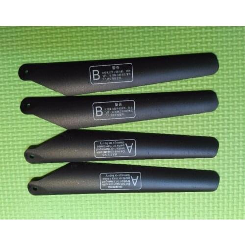 4pcs=2A+2B H002 LH1108 109 S006 9009 15.5CM 0.35CM Main Props Propellers Blades R/C Helicopter Spare Parts Access