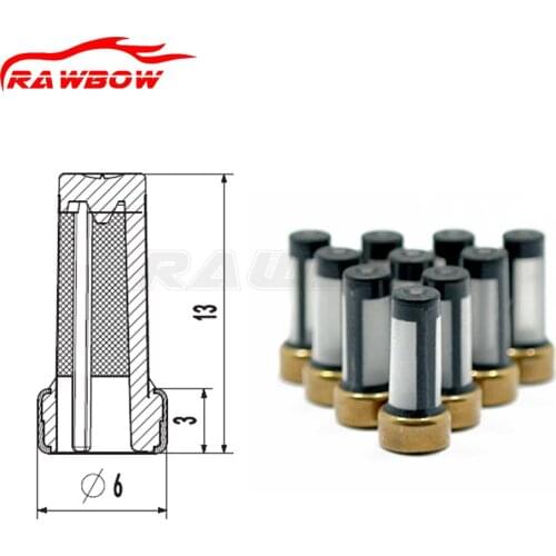 50 PCS FJ10017 Fuel injector Micro Filter 13*3*6mm 11005 For Delphi Geo Isuzu