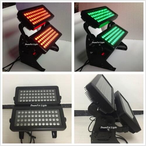 8PCS 96x10W dmx led city color rgbw 4in1 outdoor building wall led lighting high bright wash led city color light ip65