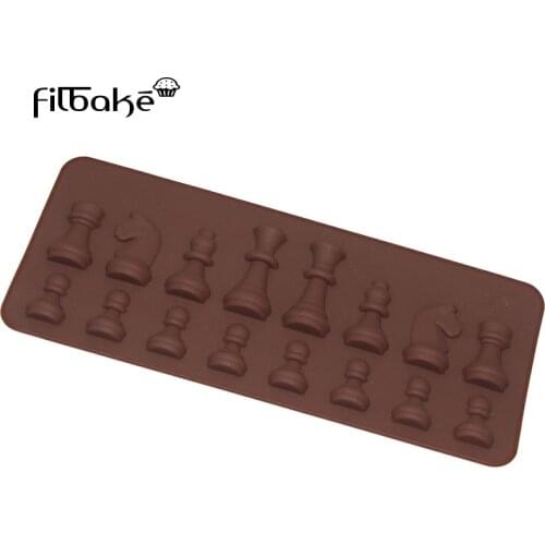 FILBAKE Silicone Mold Chess Shape Cake Decorating Tools DIY Chocolates Tarts Breads Baking Fondant Moulds Chocolate Mold
