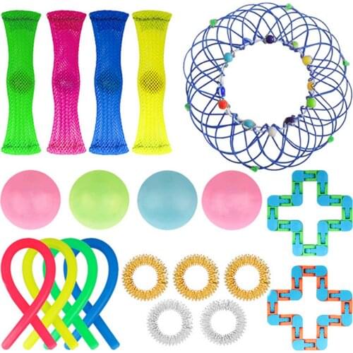 Children Adult Decompression Toy Luminous Noodle Stretch String TPR Rope Anti Stress Toys String Fidget Autism Vent Toys