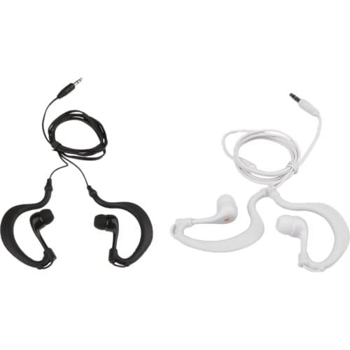 IPX8 Waterproof Hook Style In-ear 3.5mm Plug Stereo Wired Earphone for Sport for iPad iPod MP3 MP4 iPhone Smart Phone Notebook