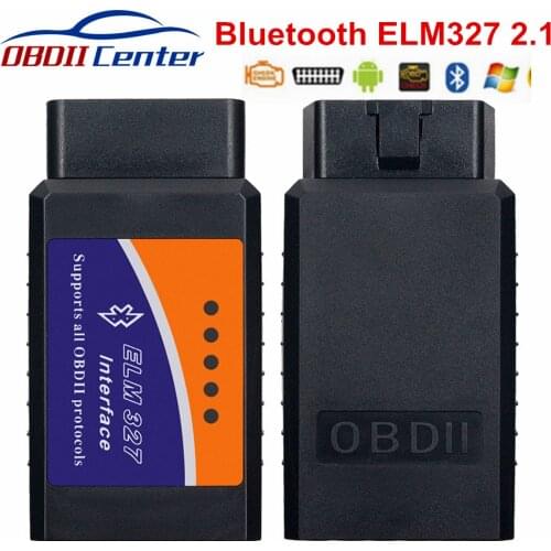 Classical ELM 327 Bluetooth Adapter 2.1 ELM327 Hardware V2.1 OBD2 Scanner OBD 2 Diagnostic Interface Tool For Multi-brand Cars