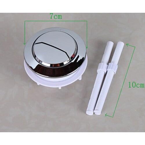 Round toilet flush button,ABS plastic Round dual push button,toilet water tank switch push button