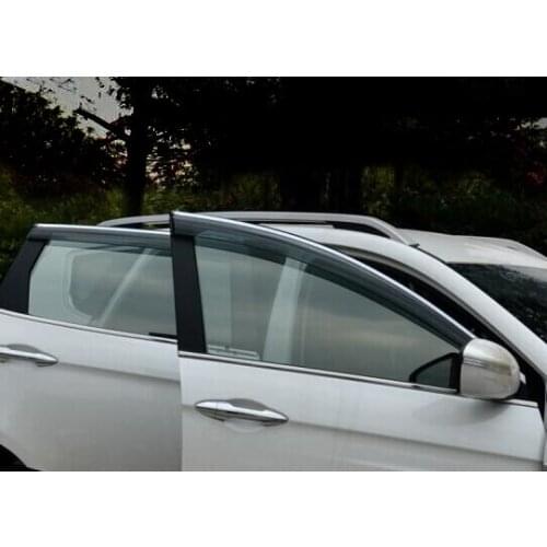 Car body plastic window glass wind visor rain/sun guard vent frame 4pcs for Hyundai Creta IX25 2015 2016 2017 2018