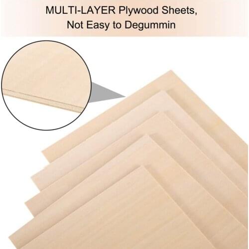 5Pcs DIY 2mm A4 Balsa Wood Sheets Wooden Plate 210x297x2mm For House Ship Craft Model Toy Sand Painting Pyrography Model