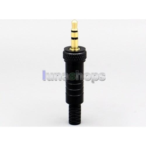 LN006378 6mm Tailed 3.5mm 3 poles Male stereo DIY Solder Adapter Plugs Pins For Sony MDR-Z7 Headphone 6mm tail diameter
