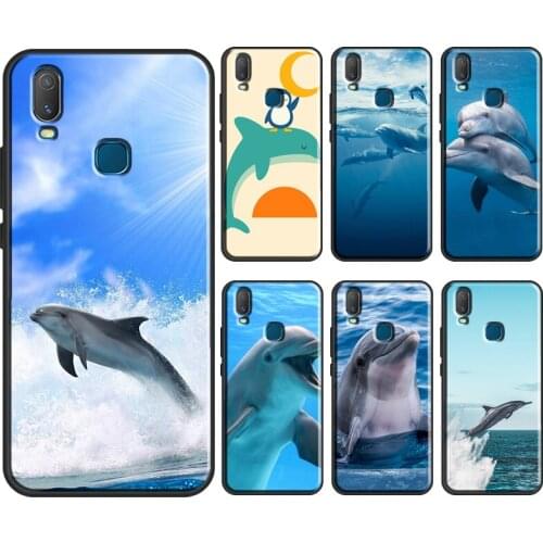 Sea animal cute dolphin Phone Case For Vivo Y1S Y11 2019 Y12 Y15 Y17 Y19 Y20 Y30 Y50 Y91C V17 Neo V20 SE Cover