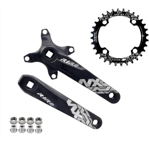 Aluminum Alloy Crank 104 BCD Mountain Bike Crankset Crank Left Right 170mm Hole Compatible Crank Leg Modification Accessories
