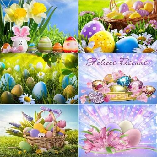 Full Drill 5D Diamond Painting DIY Easter egg Mosaic Diamond Embroidery Rabbit Cross Stitch kit Craft for Home Ornaments Gift