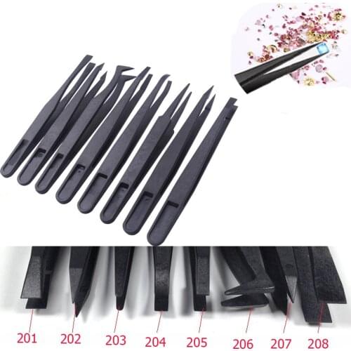 8pcs/set Epoxy Resin Jewelry Tool set Tweezers Anti-static Plastic Precision DIY Making For Epoxy Resin Mold Jewelry Components
