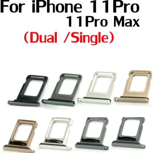 Single/ Dual For iPhone11 Pro,11 Pro max Reader Connector Slot Tray Holder With Waterproof Ring Can print IMEI