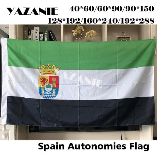 YAZANIE Single or Double Sided Spanish Flag of Extremadura Flags of the World Extremadura Spain Autonomous Community Flags
