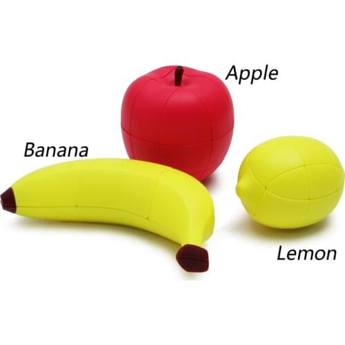 Original High Quality FanXin Fruit Apple/Banana/Lemon Magic Cube Speed Puzzle Christmas Gift Ideas Kids Toys For Children