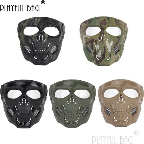 PB Playful bag Skeleton messenger Mask Tactical CS Equipment Cosplay Mask Camouflage CS Accessories Decorative toys QD40S