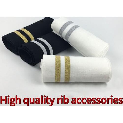 Polyester Spandex Rib Fabric Cuff Collar Fabric For Sewing Winter Hoodies TJ0516