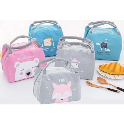 2019 New Cartoon Baby Food Portable Insulation Bag Milk Bottle Thermo Bag Food Storage Lunch Bag Outdoor Travel Mummy Bags