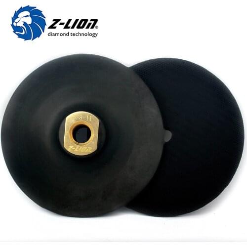 Z-LION 5 Inch 125mm Rubber Backing Pad Super Flexible Car Polishing Burnishing Grinders With M145/8-11 Hook & Loop Backing Pad