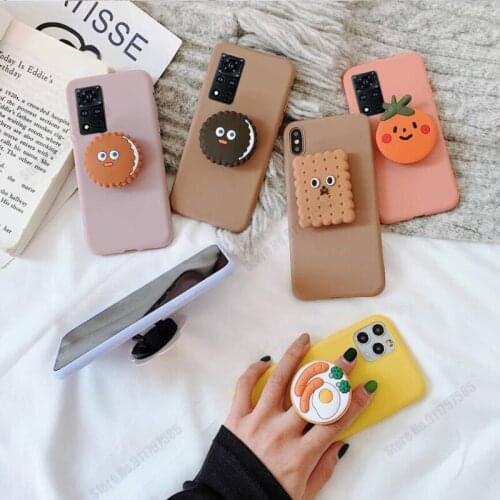 For Honor V40 V30 Pro V20 V10 Capa 3D Cute Cartoon Silicone Case For Honor Play 4T 20i 10i 9i Magic 2 8X 7X Stand Holder Cover