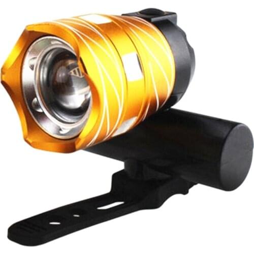 Bicycle light Bike headlights T6 night riding light flashlight mountain bike USB rechargeable headlight glare F1233YQ