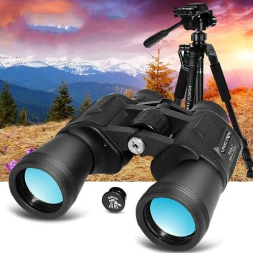 Outdoor Zoom Telescope 20x50 Low Light Night Vision Non-infrared Large Eyepiece Binocular HD Handheld Telescope