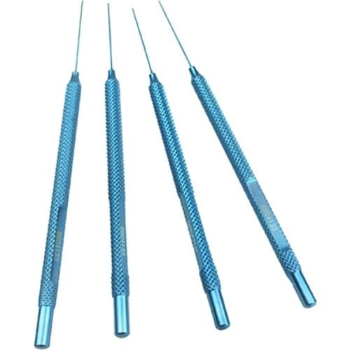 Titanium Micro Hook Microscopic Scissors Forcep Probe Micro Hook Ophthalmic Spatula