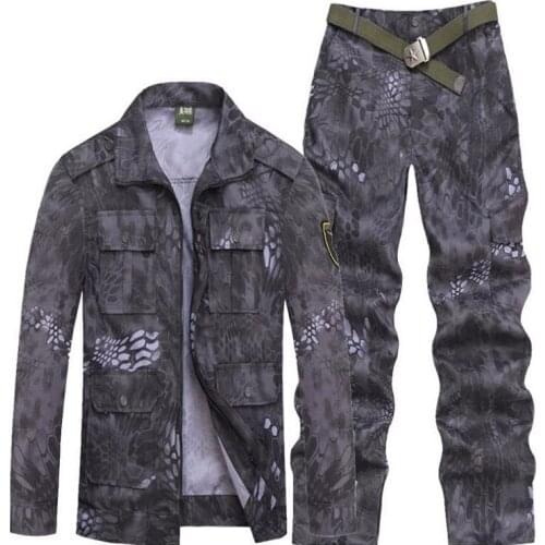 Outdoor Sport Hunting Clothes Camouflage Suits Tactical Shirt+Combat Cargo Pants Uniforme Militar Military Uniforms Ghillie Suit