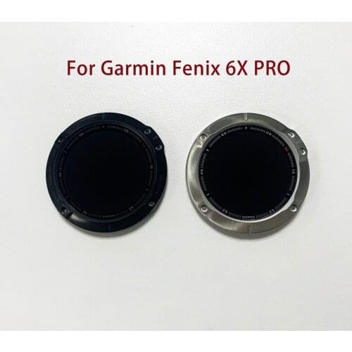 Original For Garmin Fenix 6x pro LCD Screen Panel Black Sliver 010-02157-00 Titanium Carbon Gray Replacement Original Parts