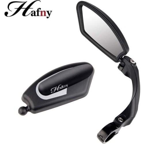 Bike Rear view Mirror Hafny Unbreakable Rotatable Safety Back Review Stainless Aluminum Flexible Side Mirror High Quality