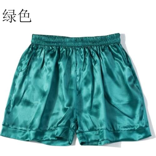 100% Pure Silk Womens Shorts solid colors with pockets in 15 colors one size JN105