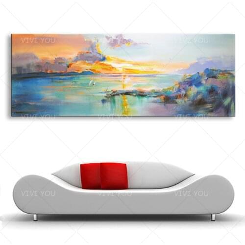 100% Handmade Landscape Oil Painting Canvas Art Paint For Bedroom Decor Wall Art Pictures For Living Room Unframed
