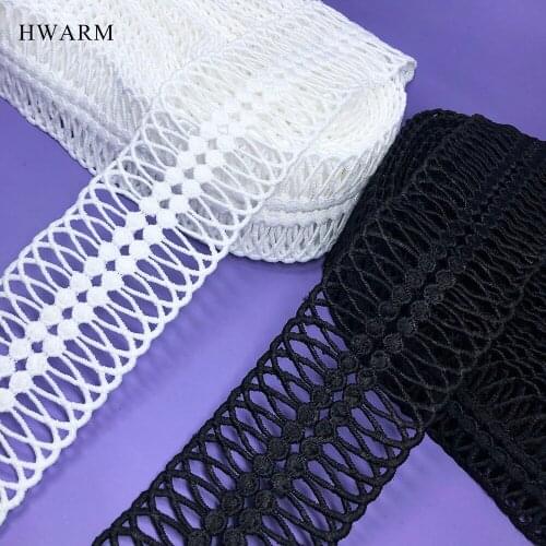 15yard High Quality Craft Latest African Laces Fabric 2021 Sewing Trim Water Soluble Milk Silk Dress Accessories Wedding Deco