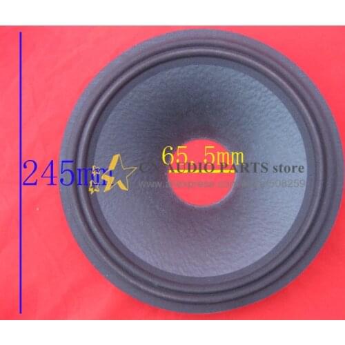 2 pieces 10 inches of 2 line woofer / Bass speaker cloth surround paper cone ( 65.5mm core ) 58mm high
