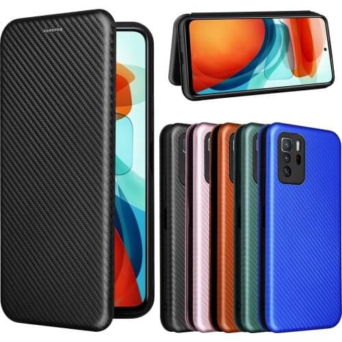 For Xiaomi POCO X3 GT Case Carbon Fiber Flip Leather Case For Xiaomi POCO X3 GT Pro F3 GT Cover for POCO X3 GT Case