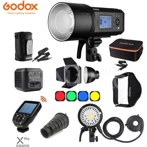 Godox Witstro AD600Pro TTL Outdoor Speedlite Li-ion Battery HSS 2.4G Trigger H600P Extension Head Barndoor Softbox Flash Light
